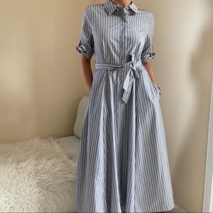 NWT Calvin Klein striped shirt dress